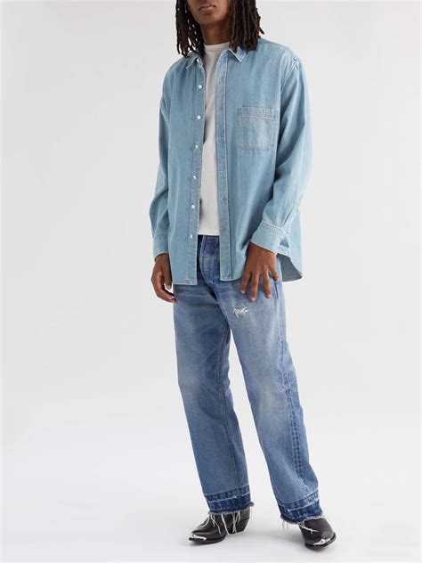 celine denim shirt|Celine denim men's.